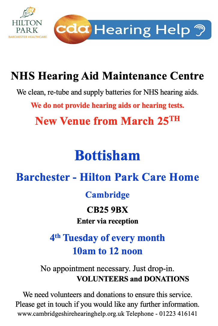 Hearing Aid Maintenance at Hilton Park